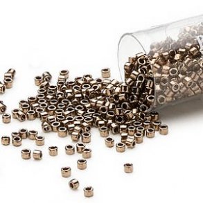 Delica, Größe #11, metallic bronze, Glasperlen, opak, 5,2 g