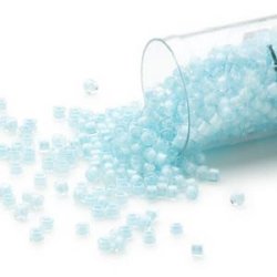 Delica, Gre#11, Glasperlen, hell trkis, 1,1x1,7 mm, 5,2 g