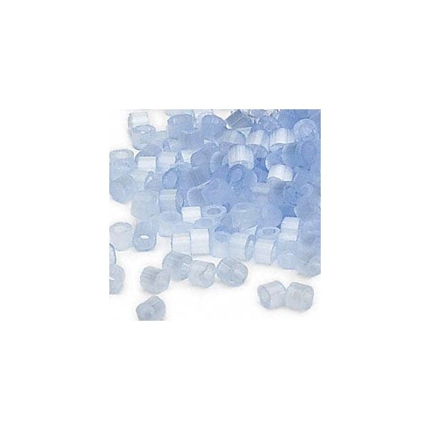 Delica, Gr&ouml;&szlig;e #11, baby blau, Glasperlen, Seideneffekt, 1,1x1,7 mm