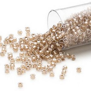 Delica, Größe #11, champagner, 1,1x1,7 mm, 5,2 g.