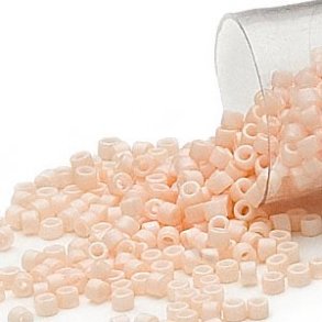 Delica, size #11, matte light salmon, 1.1x1.7mm, 5.2 grams