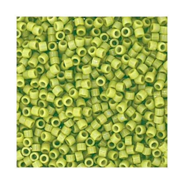 Delica, size #11, fennel green, glass bead, opaque, 1.1x1.7mm, 5,2gr