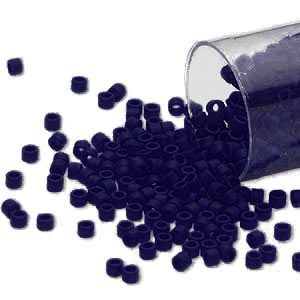 Delica, Größe#11, navy-blau, Glasperlen, 1,1x1,7 mm, 5,2 g
