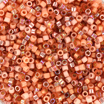 Delica Seed Beads, Mix11, Think Pink, 5-farve Blanding, Størrelse #11, 5,2 g til Smykkefremstilling
