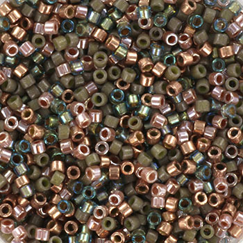 Delica Seed Beads, Mix51, Earthy Tones, 4-farve Blanding, Størrelse #11, 5,2 g til Smykkefremstilling