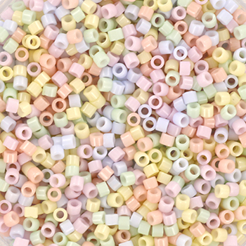 Delica Seed Beads, Mix53, Unicorn, 5-farve Blanding, Størrelse #11, 5,2 g til Smykkefremstilling