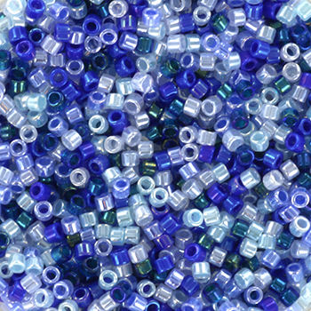 Delica seed beads, Glasperlen, Mix6, Ocean Waves, 5-Farbenmischnung, Größe#11, 5,2g