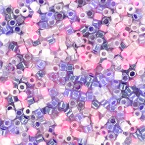 Delica seed beads, Glasperlen, Mix33, Ceylon Soft 2, 6-Farben, Größe #11, 5,2g