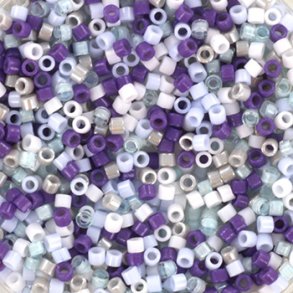 Delica seed beads, Glasperlen, Mix39, Ice Queen, 5-Farben, Größe #11, 5,2g