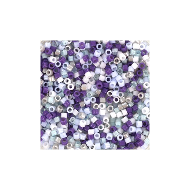 Delica seed beads, Glasperlen, Mix39, Ice Queen, 5-Farben, Gre #11, 5,2g
