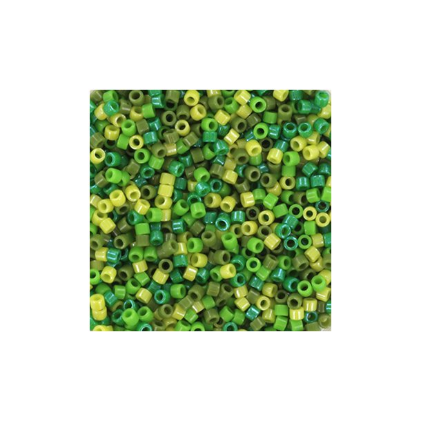 Delica seed beads, Mix43, Forest walk, 4-farve blanding, strrelse #11, 5,2 g
