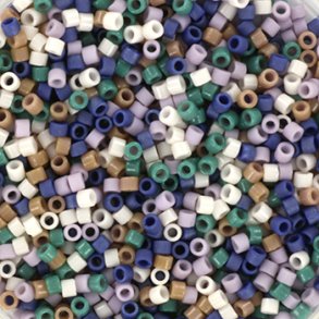 Delica seed beads, Glasperlen, Mix52, Sweet Dreams, 5-Farbenmischnung, Größe#11, 5,2g