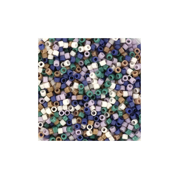 Delica seed beads, Mix52, Sweet dreams, 5-color mix, size#11, 5.2 grams