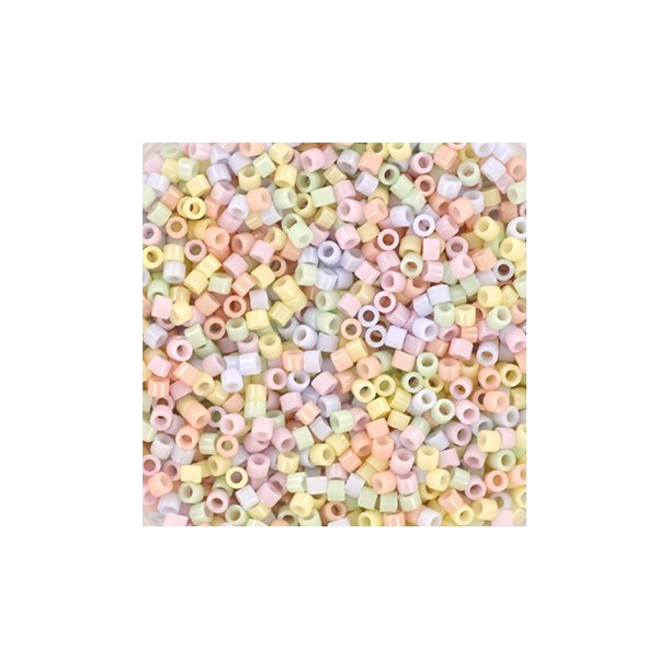 Delica seed beads, Mix53, Unicorn, 5-farve blanding, strrelse #11, 5,2 g