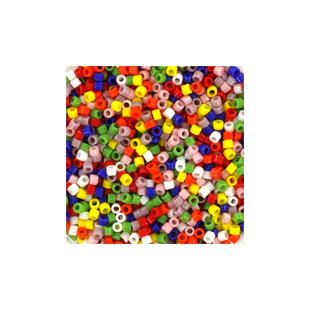 Delica seed beads, Mix55, color party, 8-color mix, size#11, 5.2 grams