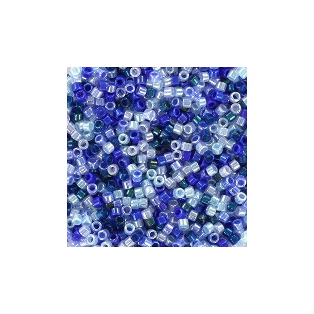 Delica seed beads, Mix6, Ocean waves, 5-color mix, size#11, 5.2 grams