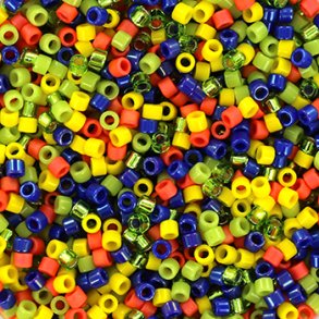 Delica seed beads, Glasperlen, Mix69, Brazil, 5-Farben, Größe#11, 5,2g