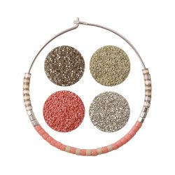 Starter-Kit f&uuml;r das Perlenweben mit Delica-Perlen, holz-Webstuhl und mehr