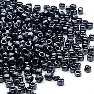 Matsuno Seed beads (8/0), kühl gunmetal, 700 Stk. 40 Gramm