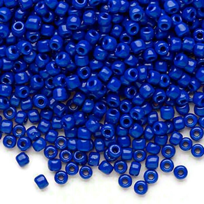 Matsuno Seed beads (8/0), opak dunkelblau, 700 Stk.