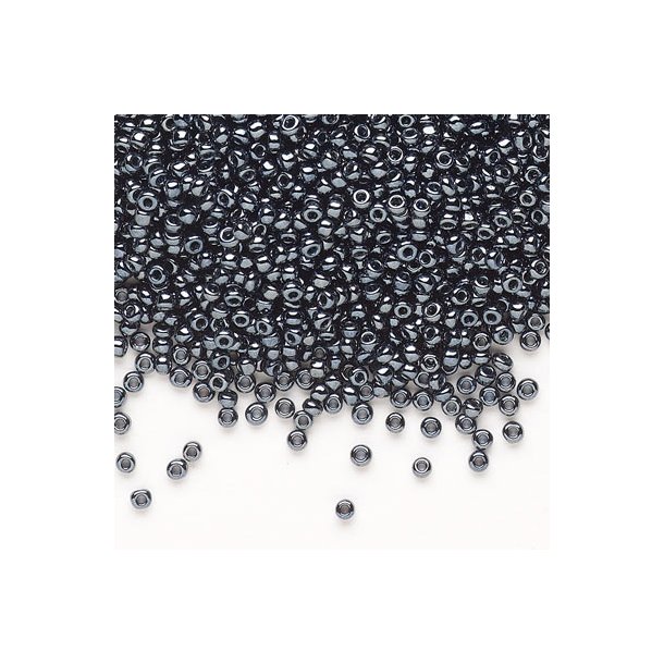 Matsuno seed bead #11, silver iris, opaque, 2x1.6mm, 40gr, ca. 4100 pcs, 