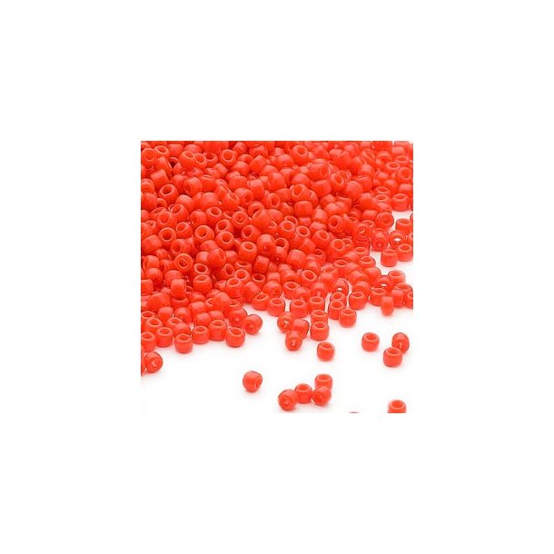 Matsuno seed bead (11/0), opaque orange, ca. 4100pcs, 40 g