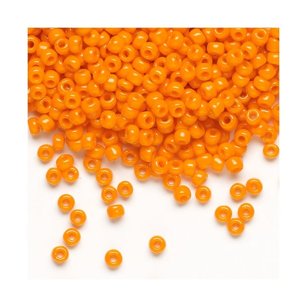 Matsuno seed bead (8/0), opque, orange, 700pcs.