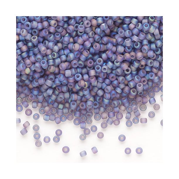 Matsuno seed bead #11, rainbow purple, opaque, 2x1.6mm, 40gr, ca. 4100pcs, 