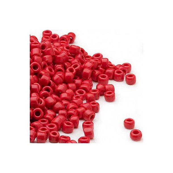 Matsuno seed bead (6/0), red, 680pcs, 40gr.