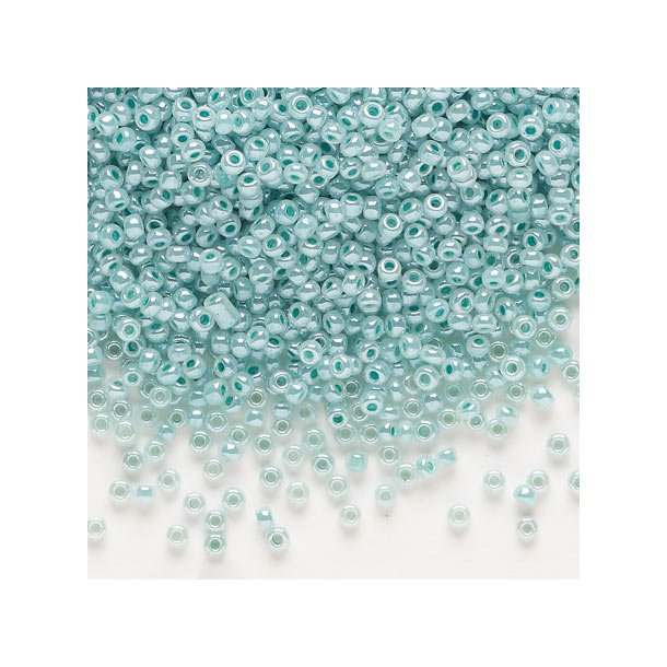 Matsuno seed bead #11, pastelmynte, opaque, 2x1.6mm, 40gr, ca. 4100pcs, 