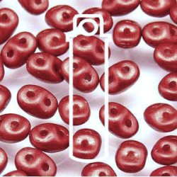 Matubo Mini-Duo, 2-Loch-Perle, lavarot, undurchsichtig, 2x4 mm, 8 g, ca. 180 Stk