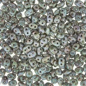 Grey Picasso - SuperDuo, 2.5x5mm 22g Grey Picasso - SuperDuo, 2.5x5mm 22g