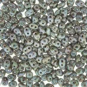 Grey Picasso - SuperDuo, 2.5x5mm 22g Grey Picasso - SuperDuo, 2.5x5mm 22g