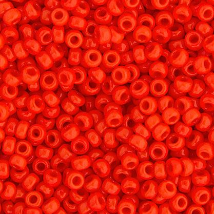 Miyuki seed bead, blank, orange-rot, Größe #15, 1,5x1 mm, 3000 Stk.