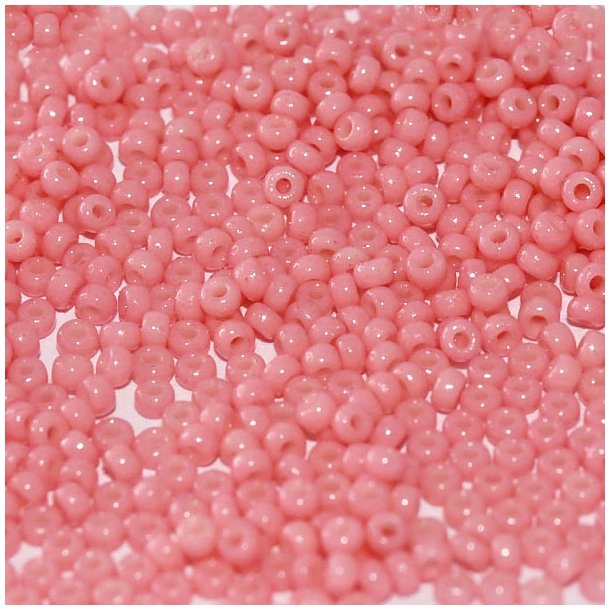 Miyuki seed beads, Lychee pink, opaque, size #11, 2x1,5 mm, 22g, 2250 pcs
