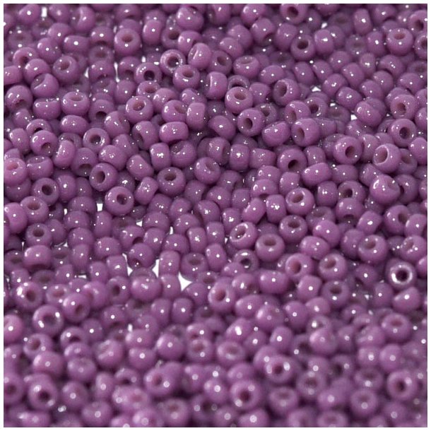 Miyuki seed bead, mrk orkid-lilla, strrelse #11, 2x1,5mm, 1200 stk