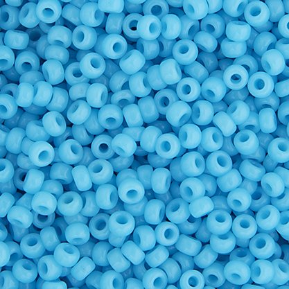 Miyuki seed bead, light blue, size #11, 2x1,5 mm, ca. 2250 pcs.