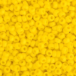 Miyuki seed bead, yellow, size #15, 1,5x1 mm, ca. 3000 pcs