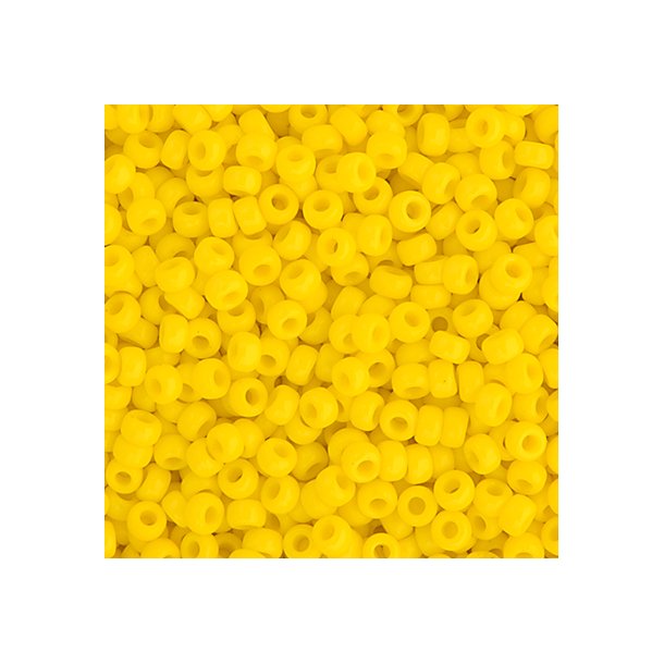 Miyuki seed bead, yellow, size #15, 1,5x1 mm, ca. 5500 pcs