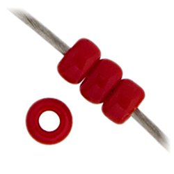 Miyuki seed bead, rot, Gr&ouml;&szlig;e #11, 2x1,5 mm, ca. 1200 stk