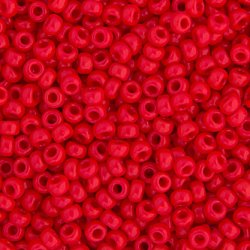 Miyuki seed bead, rot, Gr&ouml;&szlig;e #11, 2x1,5 mm, ca. 1200 stk
