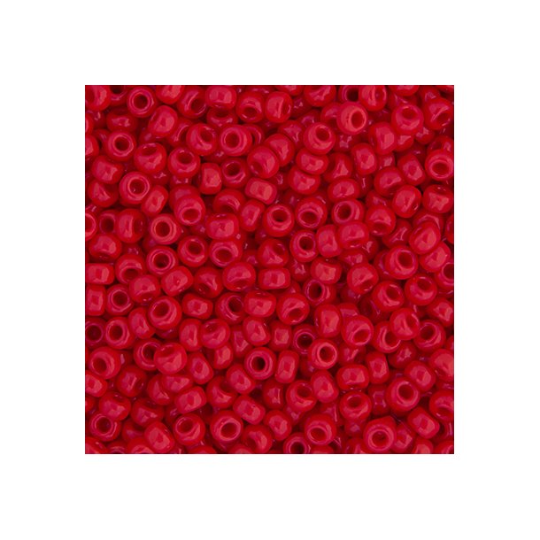 Miyuki seed bead, red, size #11, 2x1,5 mm, ca. 1200 pcs