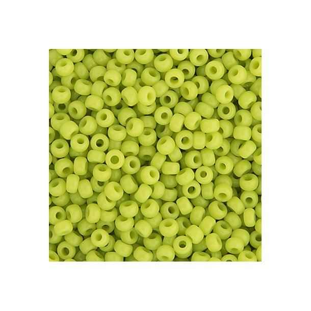 Miyuki seed bead, light green, size #11, 2x1,5 mm, ca. 1200 pcs