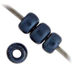 Miyuki seed bead, gunmetal, Gr&ouml;&szlig;e #11, 2x1,5 mm, ca. 1200 stk.