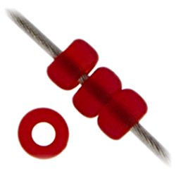 Miyuki seed bead, mattiert, rubinrot, Gr&ouml;&szlig;e #11 2x1,5 mm, ca. 1200 Stk.