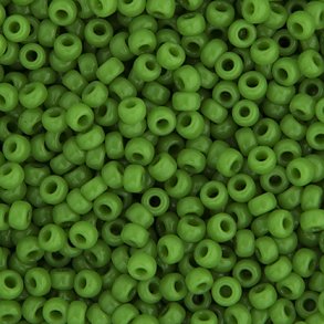 Miyuki seed bead, green, size #15, 1,5x1 mm, ca. 3000 pcs