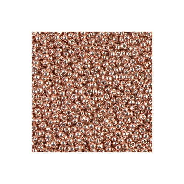 Miyuki seed bead, Galvanized, light beige, size #11, 2x1,5 mm, 12gr, 1200pcs