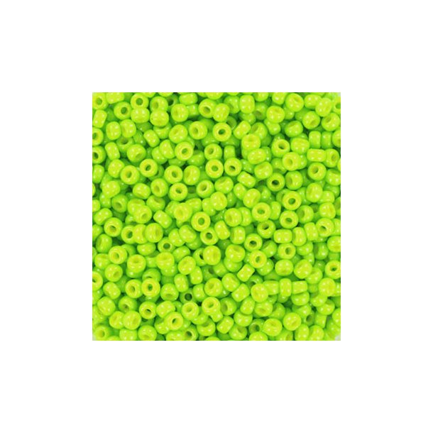 Miyuki seed bead, kiwi green, luster, #11, 2x1,5 mm, ca. 1200 pcs