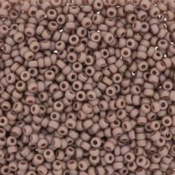 Miyuki seed bead, matt Lavendelfarben, Regenbogen-effekt, opak, Gr&ouml;&szlig;e #11, 2x1,5 mm, 1200 stk