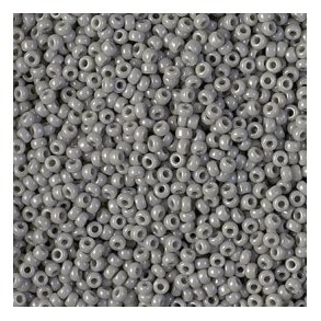 Miyuki seed bead, warm dunkelgrau, Größe #11, 2x1,5 mm, 1200 Stk.